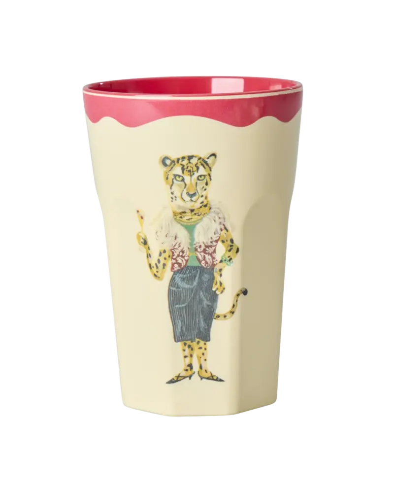 Rice Melamine Beker - Large - Nathalie Lété Red Kiss - 2-Pack Rice Melamine Beker - Large - Nathalie Lété Red Kiss - 2-Pack