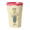 Rice Melamine Beker - Large - Nathalie Lété Red Kiss - 2-Pack Rice Melamine Beker - Large - Nathalie Lété Red Kiss - 2-Pack