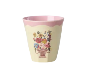 Rice Melamine Beker Nathalie Lété Pink Medium Rice Melamine Beker Nathalie Lété Pink Medium