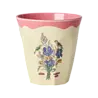 Rice Melamine Beker - Medium - Nathalie Lété Neon Pink