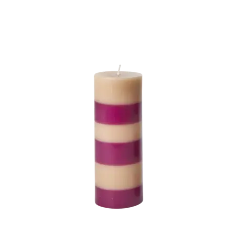 Rice Kaars Gestreept Assorti Large