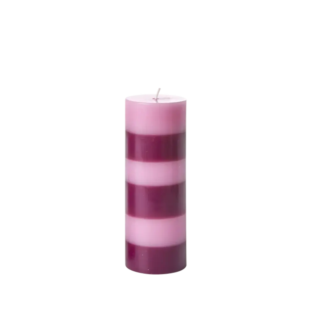 Rice Kaars Gestreept Assorti Large