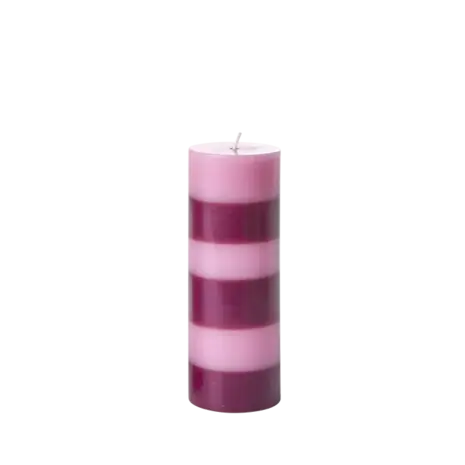 Rice Kaars Gestreept Assorti Large