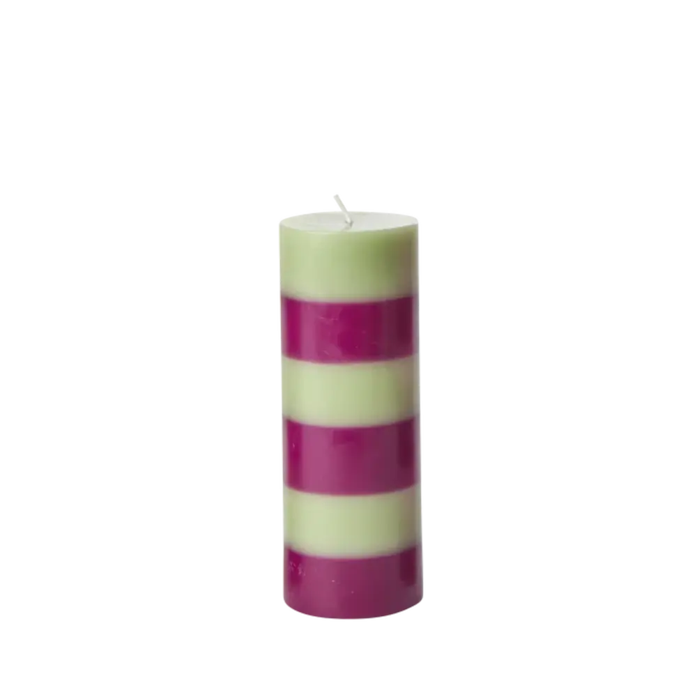 Rice Kaars Gestreept Assorti Large