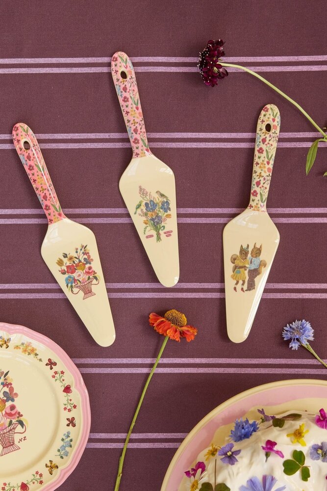 Rice Melamine Taartschep Nathalie Lété Beige Rice Melamine Taartschep Nathalie Lété Beige