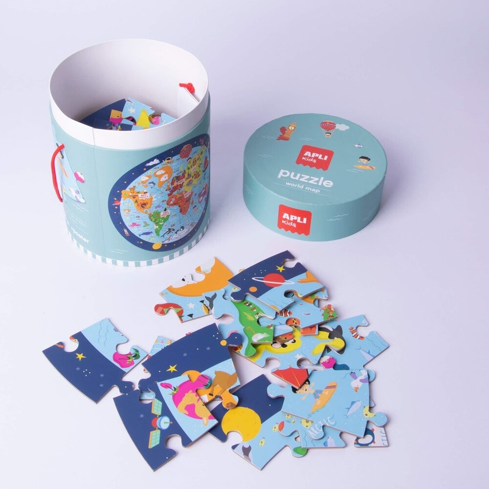 Vloerpuzzel Wereldkaart 48 stuks Vloerpuzzel Wereldkaart 48 stuks