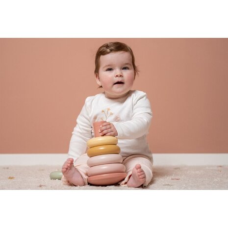 Little Dutch Stapelringen Roze Little Dutch Stapelringen Roze