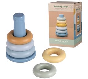 Little Dutch Stapelringen Blauw Little Dutch Stapelringen Blauw
