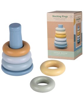 Little Dutch Stapelringen Blauw Little Dutch Stapelringen Blauw