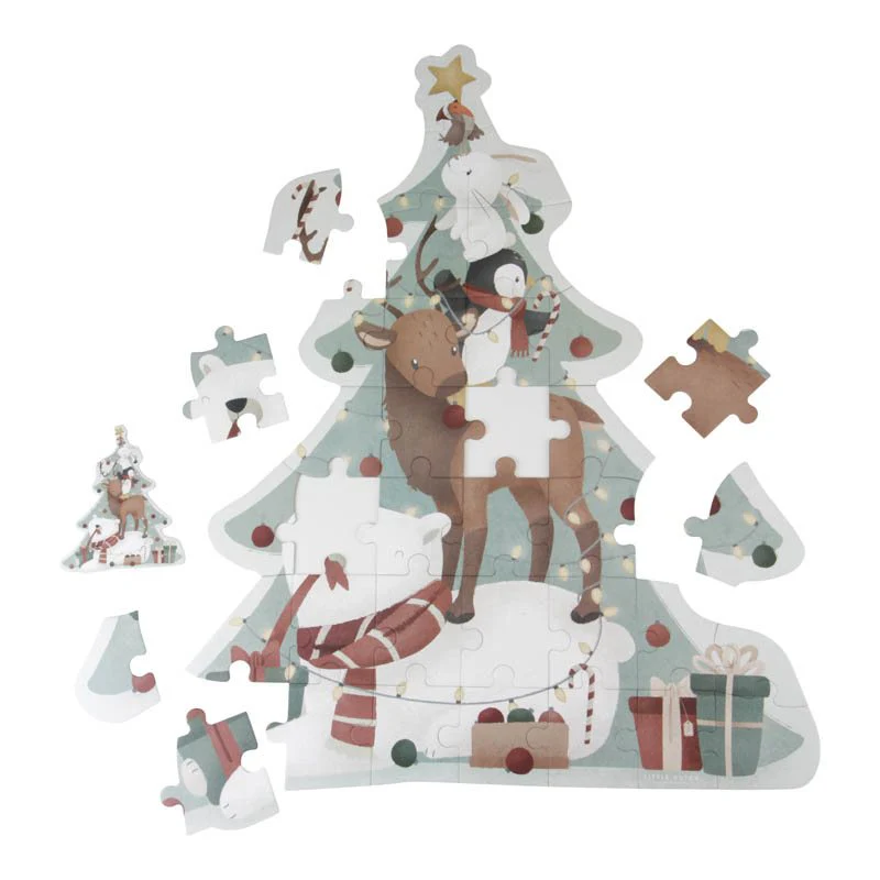 Kerstpuzzel XL Rendier afbeelding