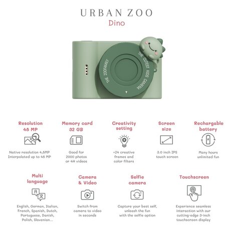 The Zoofamily  Urban Zoo Dino Green