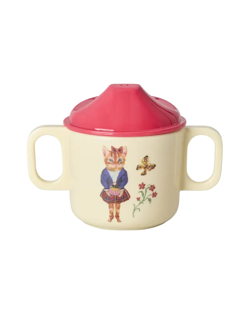 Rice Melamine Baby Dinner Set in Gift Box Nathalie Lété Cream