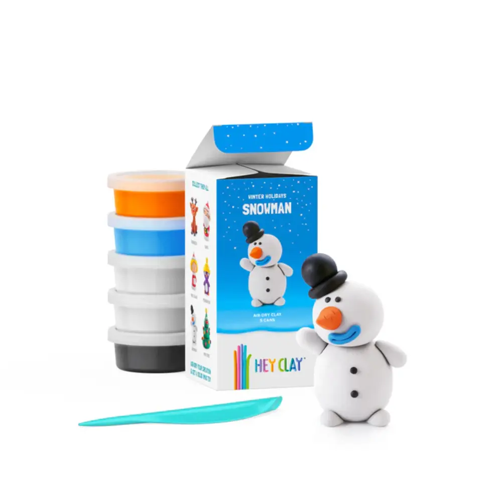 Hey Clay Interactieve Boetseerklei Winterholidays Snowman (5 kleuren) Hey Clay Interactieve Boetseerklei Winterholidays Snowman (5 kleuren)
