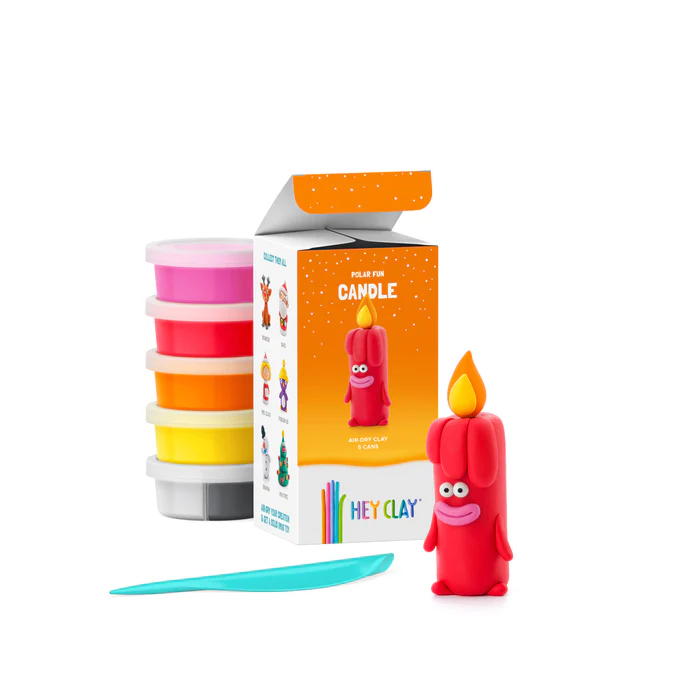 Interactieve Boetseerklei Winterholidays Candle (5 kleuren) afbeelding
