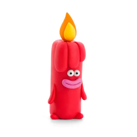 Hey Clay Interactieve Boetseerklei Winterholidays Candle (5 kleuren)