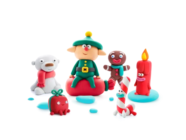 Hey Clay Interactieve Boetseerklei Winterholidays Candle (5 kleuren)