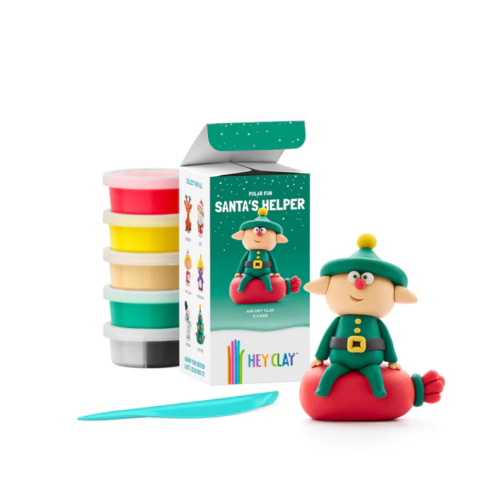 Interactieve Boetseerklei Winterholidays Santa's Helper (5 kleuren) afbeelding