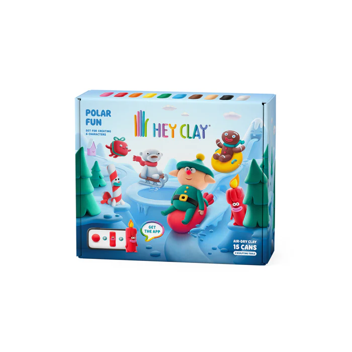 Interactieve Boetseerklei Winterholidays Polar Fun (15 kleuren) afbeelding