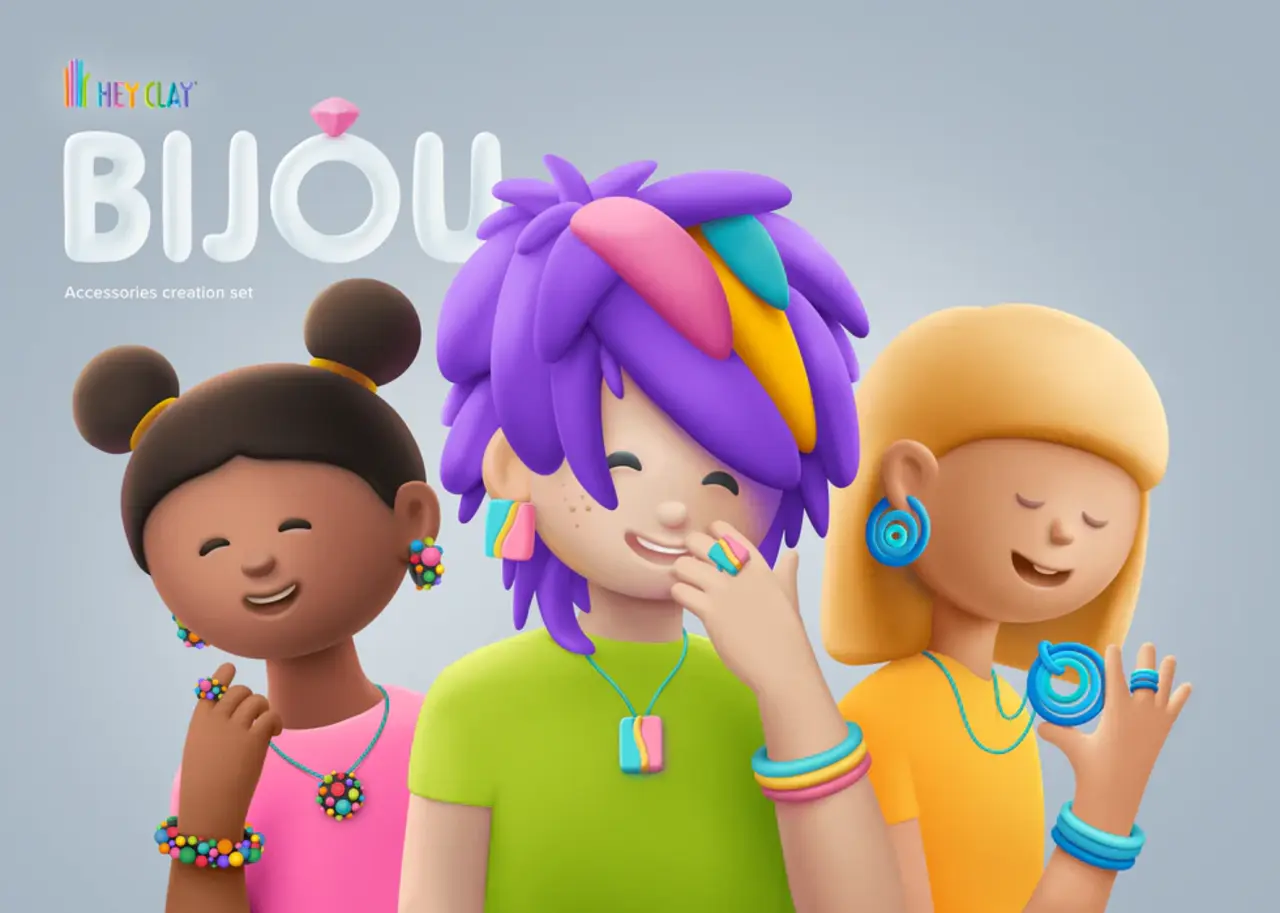 Hey Clay Interactieve Boetseerklei Bijou Vivid Combo Pack (8 kleuren) Hey Clay Interactieve Boetseerklei Bijou Vivid Combo Pack (8 kleuren)