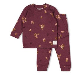 Feetje Pyjama's Pyjama Bonnie Bouquet Wijn Melange