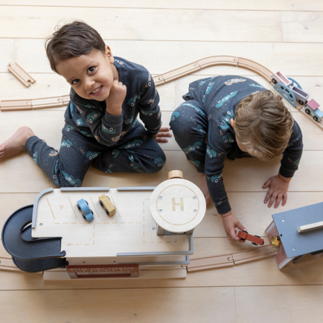 Feetje Pyjama's Pyjama Ricky Racer Antraciet Melange Feetje Pyjama's Pyjama Ricky Racer Antraciet Melange