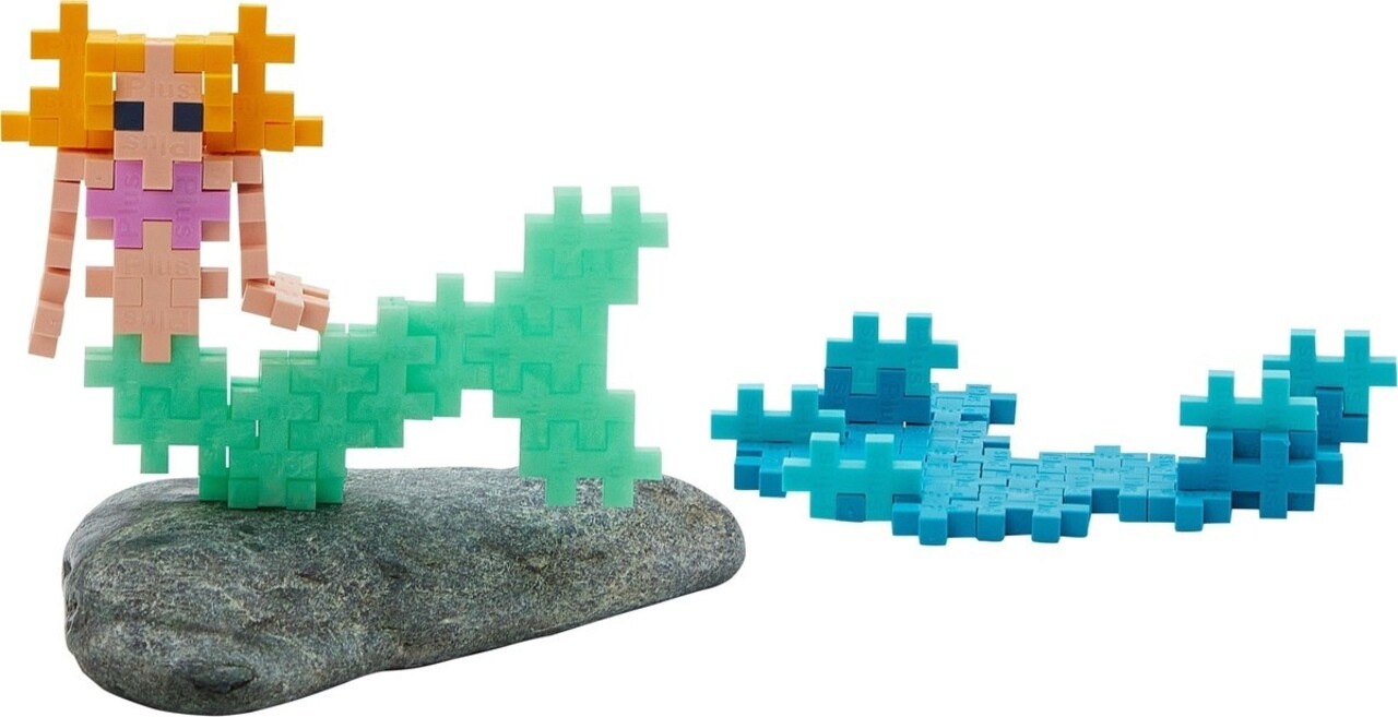 Plus-Plus Tube Zeemeermin 100 stuks Plus-Plus Tube Zeemeermin 100 stuks