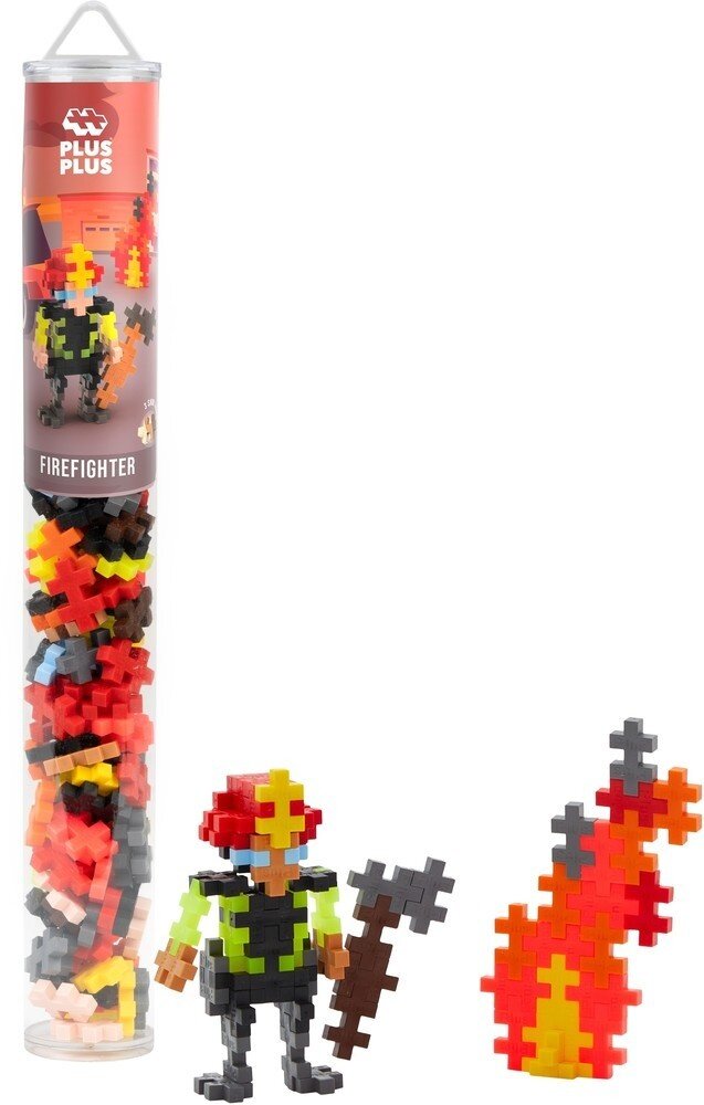 Plus-Plus Tube Brandweer 100 stuks Plus-Plus Tube Brandweer 100 stuks