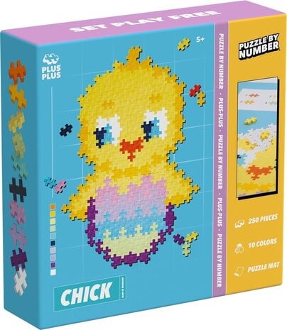 Plus-Plus Puzzle by Number Kuiken 250 stuks