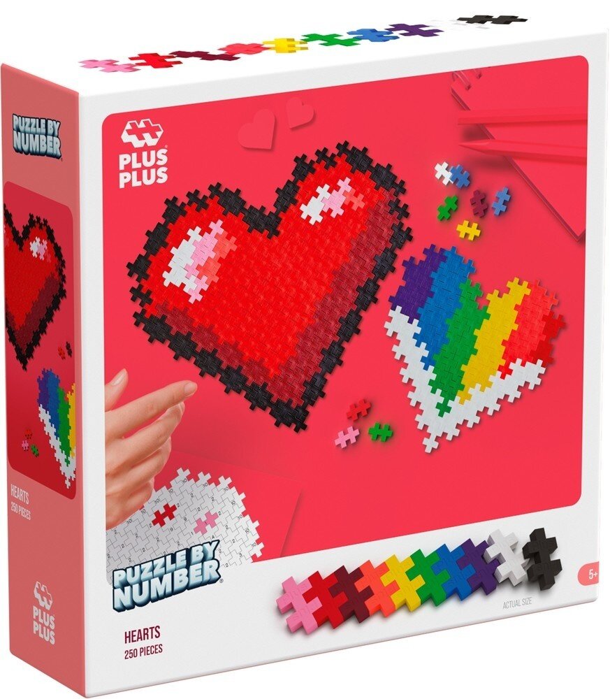 Plus-Plus Puzzle by Number Hart 250 stuks Plus-Plus Puzzle by Number Hart 250 stuks