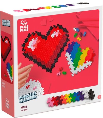 Plus-Plus Puzzle by Number Hart 250 stuks Plus-Plus Puzzle by Number Hart 250 stuks