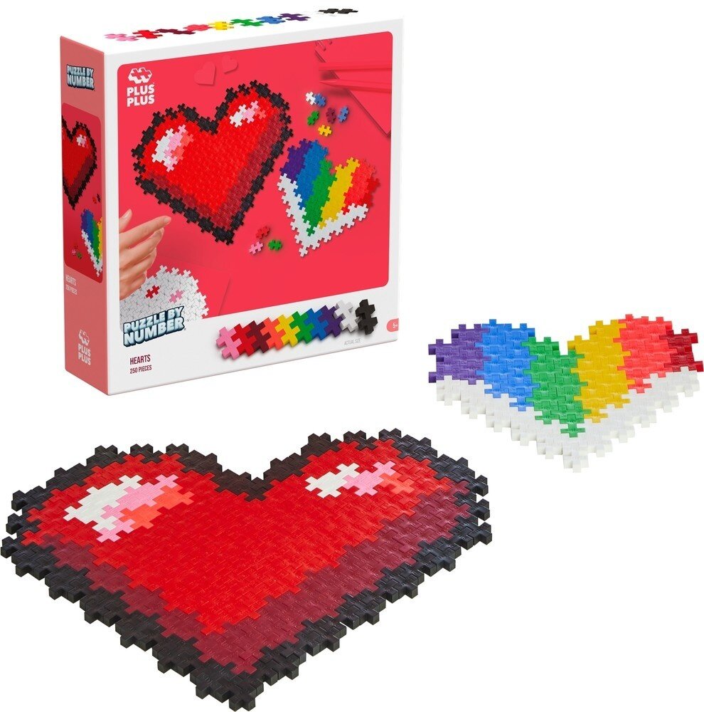 Plus-Plus Puzzle by Number Hart 250 stuks Plus-Plus Puzzle by Number Hart 250 stuks