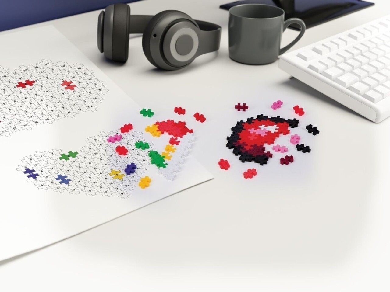 Plus-Plus Puzzle by Number Hart 250 stuks Plus-Plus Puzzle by Number Hart 250 stuks