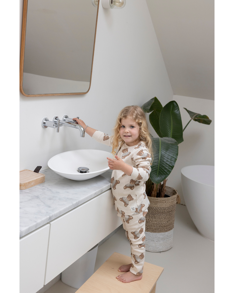 Feetje Pyjama's Pyjama Teddy Bear Offwhite Melange