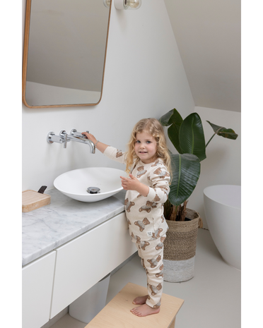 Feetje Pyjama's Pyjama Teddy Bear Offwhite Melange