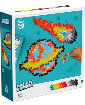 Plus-Plus Puzzle By Number Ruimte 500 stuks Plus-Plus Puzzle By Number Ruimte 500 stuks