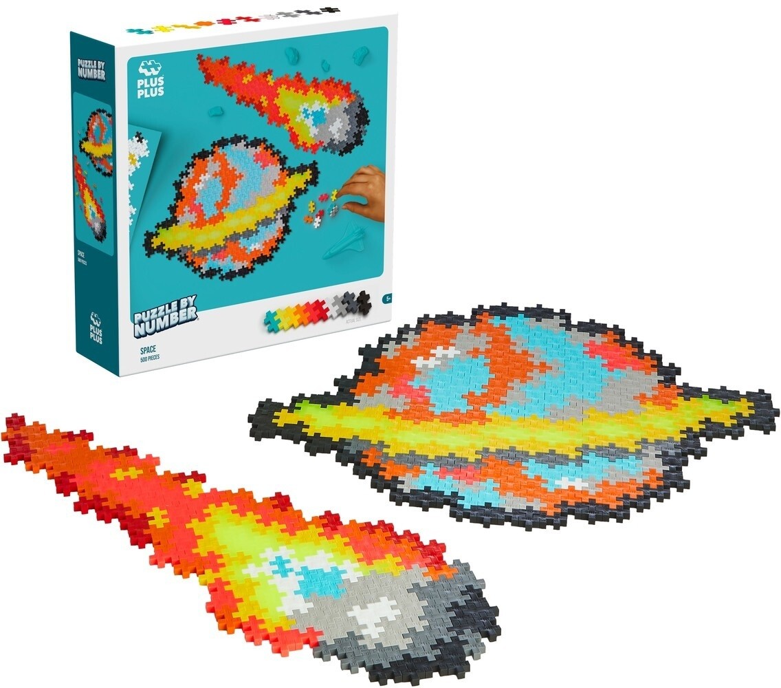 Plus-Plus Puzzle By Number Ruimte 500 stuks Plus-Plus Puzzle By Number Ruimte 500 stuks