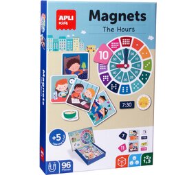 APLI Magneetkaart Klok Kijken 96-delig APLI Magneetkaart Klok Kijken 96-delig