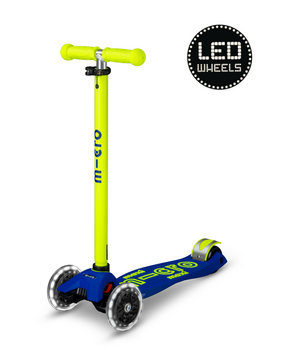 Micro Step Maxi Deluxe Led Blauw Geel Neon Micro Step Maxi Deluxe Led Blauw Geel Neon
