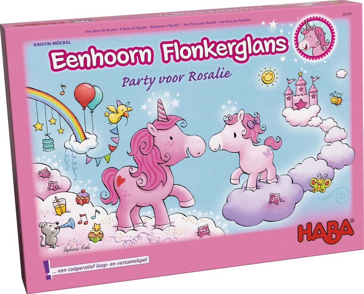 Eenhoorn Flonkerglans Party voor Rosalie afbeelding