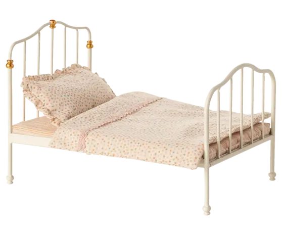 Maileg Muizen Vintage Bed Off White
