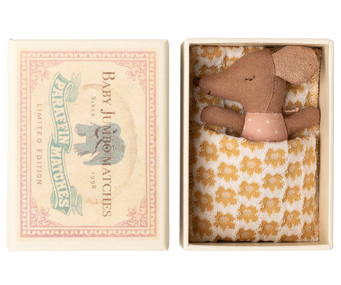 Sleepy Wakey Baby Mouse in Matchbox Rose afbeelding