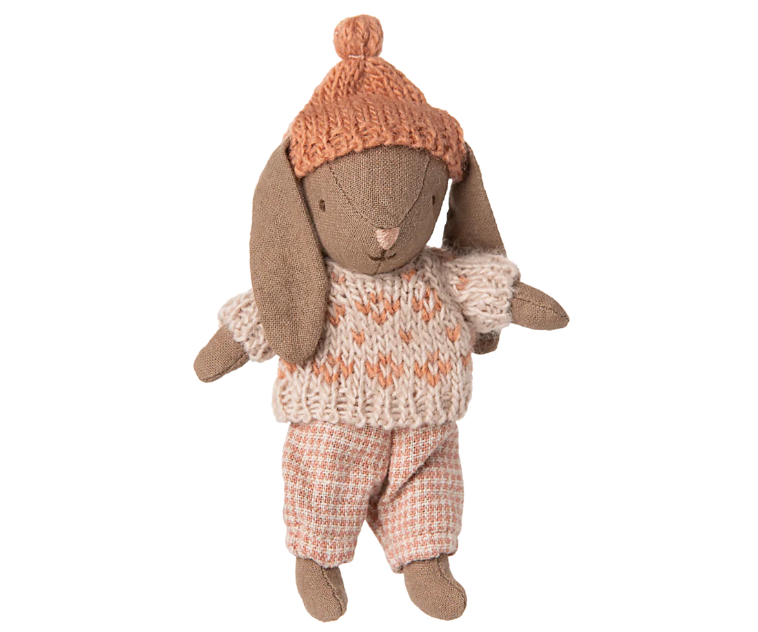 Micro Winter Bunny Brown Rose afbeelding
