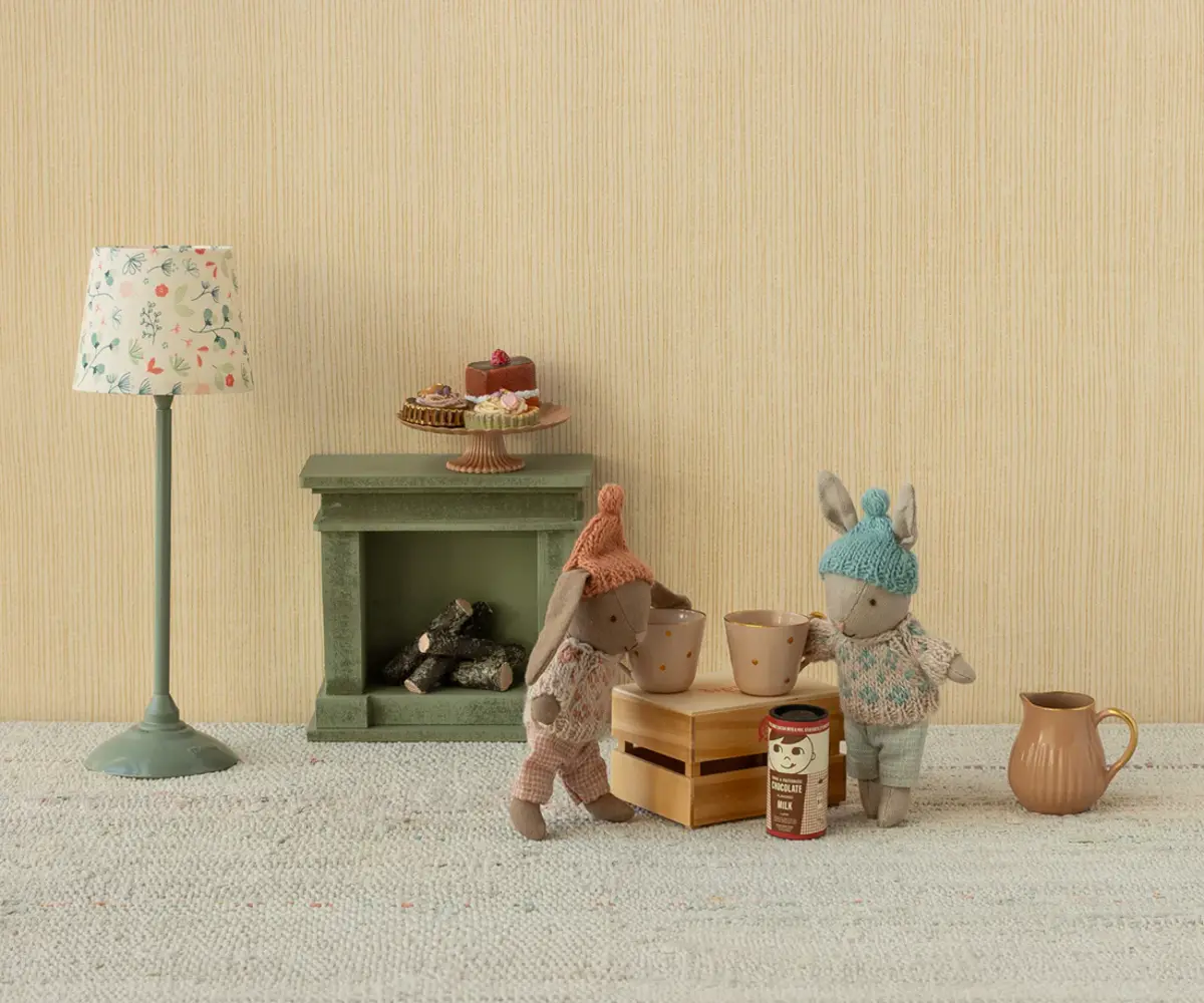 Maileg Micro Winter Bunny Brown Rose