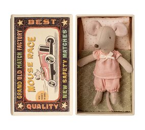 Maileg Little Sister Mouse in Matchbox