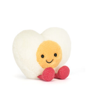 Jellycat Amuseables Heart Boiled Egg Jellycat Amuseables Heart Boiled Egg