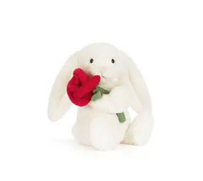 Jellycat Cream Bunny with Rose