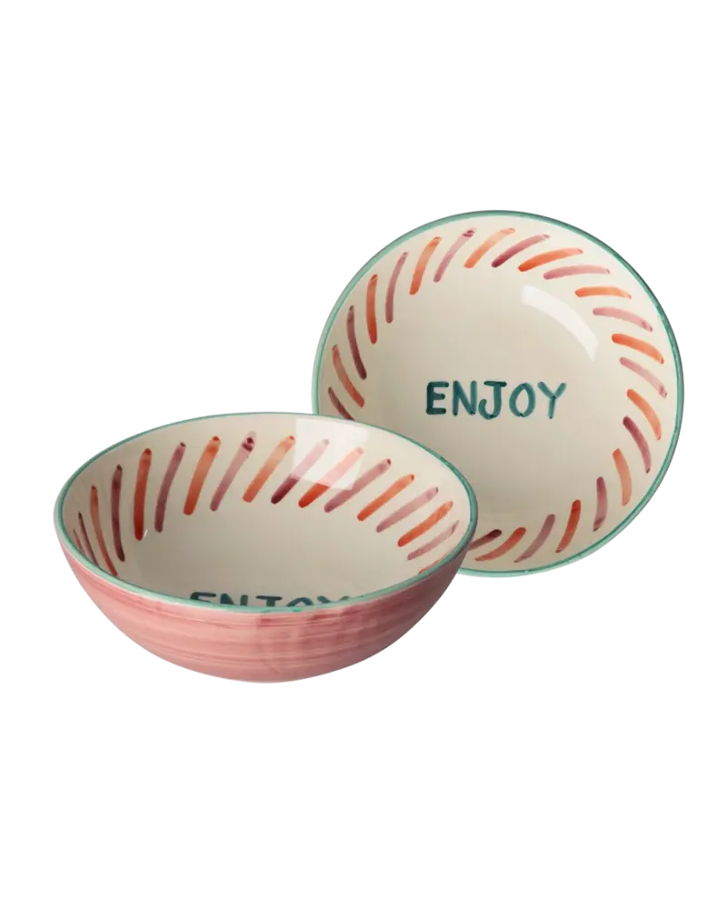 Rice Keramiek Salade Kom Enjoy Pink