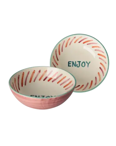 Rice Keramiek Salade Kom Enjoy Pink