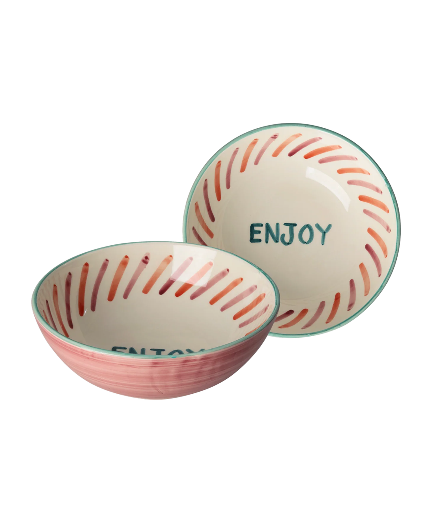 Keramiek Salade Kom Enjoy Pink afbeelding