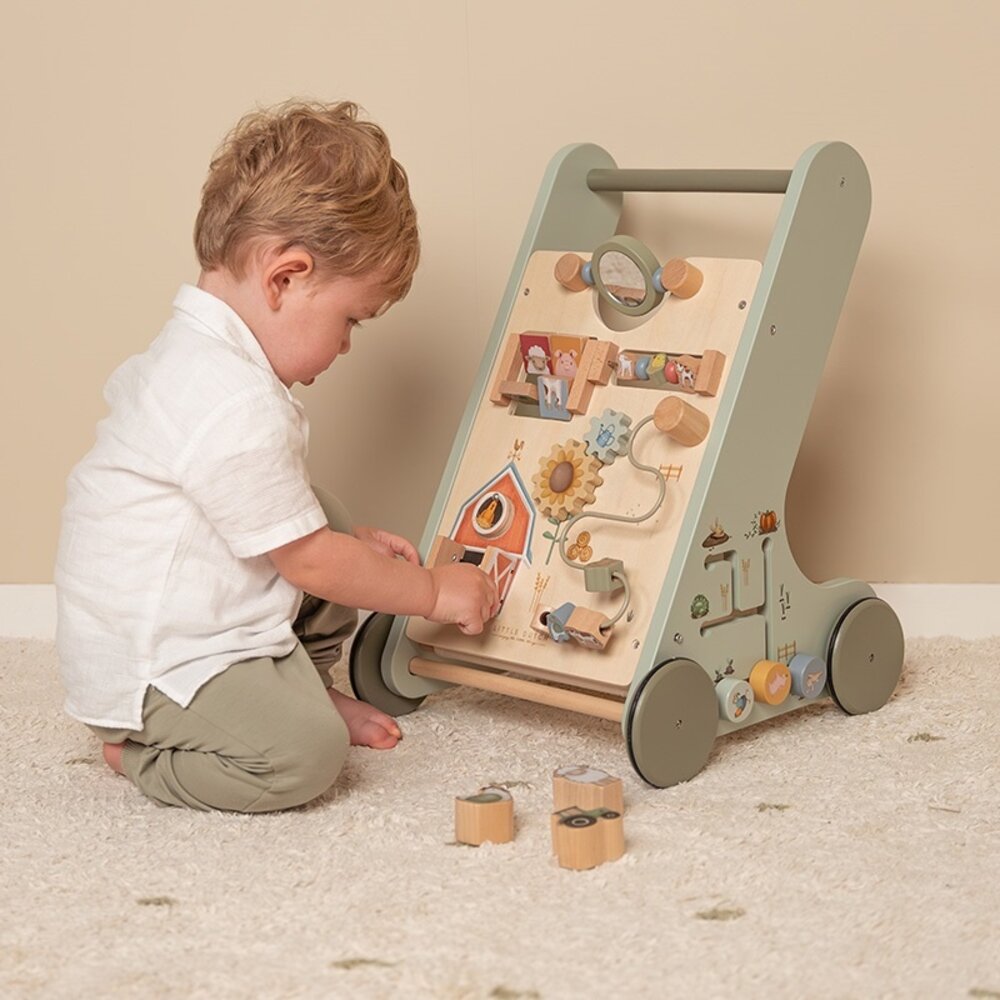 Little Dutch Activiteiten Loopwagen Little Farm Little Dutch Activiteiten Loopwagen Little Farm